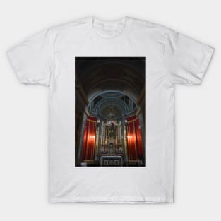 St Paul's Cathedral. Altar Area. Mdina, Malta T-Shirt